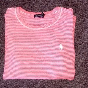 White an red stripe polo Ralph Lauren short sleeve